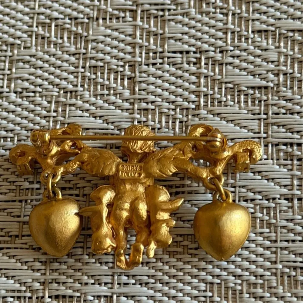 Kirks Folly cherub brooch
